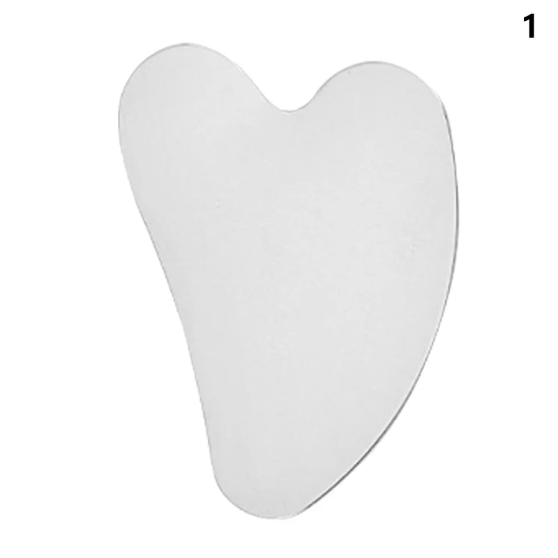 1Pcs Gua Sha Board Guasha Massage for Face Stainless Steel Body Massager Facial Scraping Plate SPA Guasha Scraper for Neck Back.