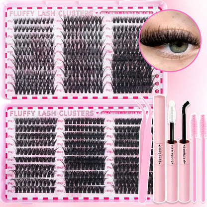 Cluster Lashes Kit 320/600/790pcs — Mix-and-Match DIY Lashes