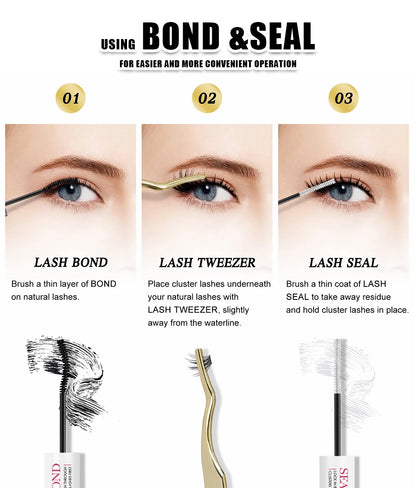DIY 144 Cluster Lashes YUANZHIJIE free ship Segmented Beam Natural C/D Curl Individual Mink Eyelashes Makeup Supplies at home