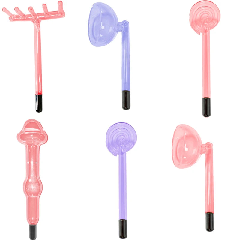4 Types High Frequency Facial Machine Electrotherapy Wand Glass Tube Skin Tightening Device Beauty Products Anti Wrinkle