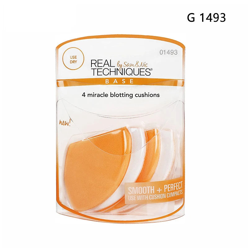 Real Techniques Set Makeup Sponge Set Face Beauty Cosmetic Powder Puff For Foundation Cream Concealer Make Up Blender 91553 RT.