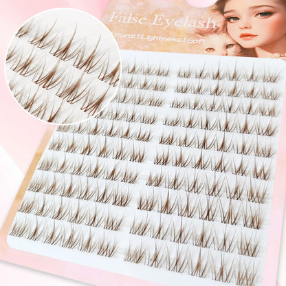 Brown Trilogy Eyelash Caramel DIY Fans Lashes Colored Cluster Eyelashes