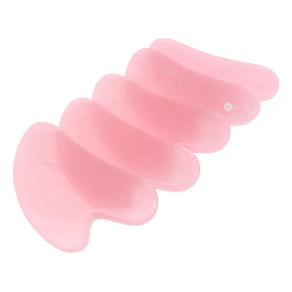 1pc Guasha Scraping Massage Scraper Face Massager Acupuncture Gua Sha Board Resin 7.8x5.4cm.