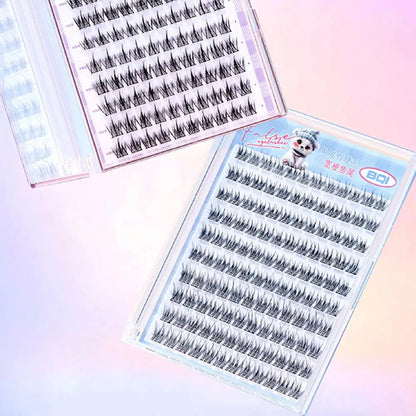 Cluster Lashes 3D Natural Bunch 100pc/120pcs D Curl Segmented Beam Individual Mink Tufted Eyelash Fine Lash Tip