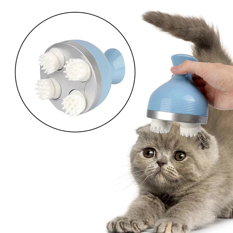Head Scalp Massage Electric Cat Massager Body Massage Health Care Relax Shoulder Neck Deep Tissue Kneading Vibrating Custom Logo.