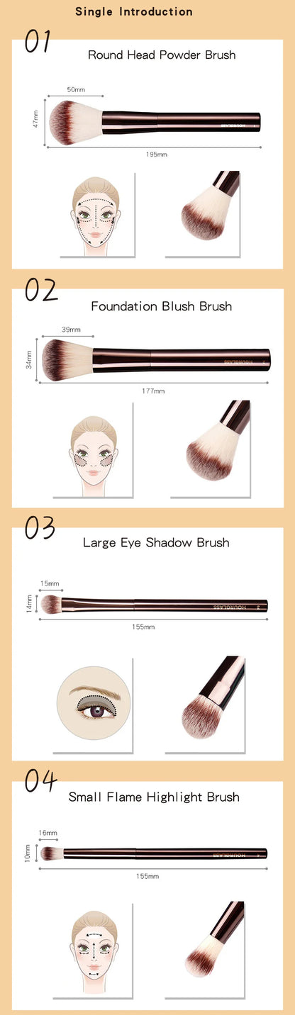 Premium Makeup Brush Set (23 Styles)