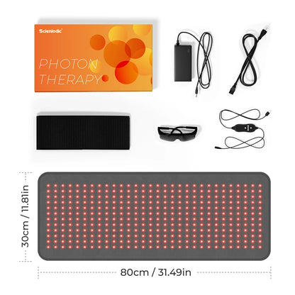 Red Light Therapy Pad Skin Care Infrared Light Therapyn Tapete Yoga Mat LED Infrared Muscle Massage Cushion Back Massager.