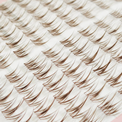 Brown Trilogy Eyelash Caramel DIY Fans Lashes Colored Cluster Eyelashes