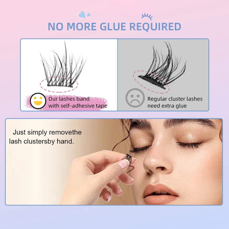Self Adhesive Cluster Lashes