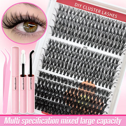 Cluster Lashes Kit 320/600/790pcs — Mix-and-Match DIY Lashes