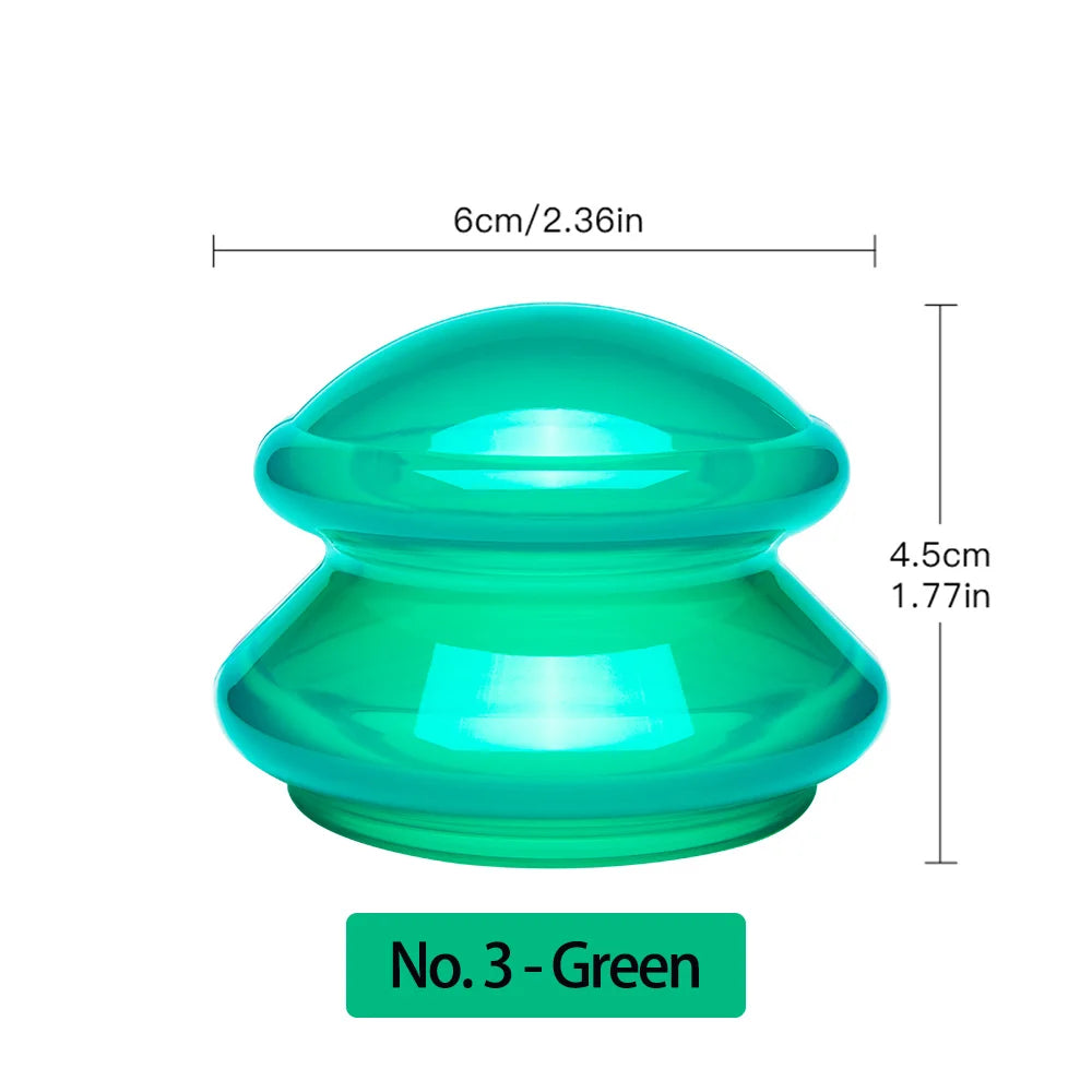 1Pcs Silicone Massage Body Cups Anti Cellulite Suction Cup Chinese Vacuum Cuppings Massager for Face Skin Lifting Body Relaxtion