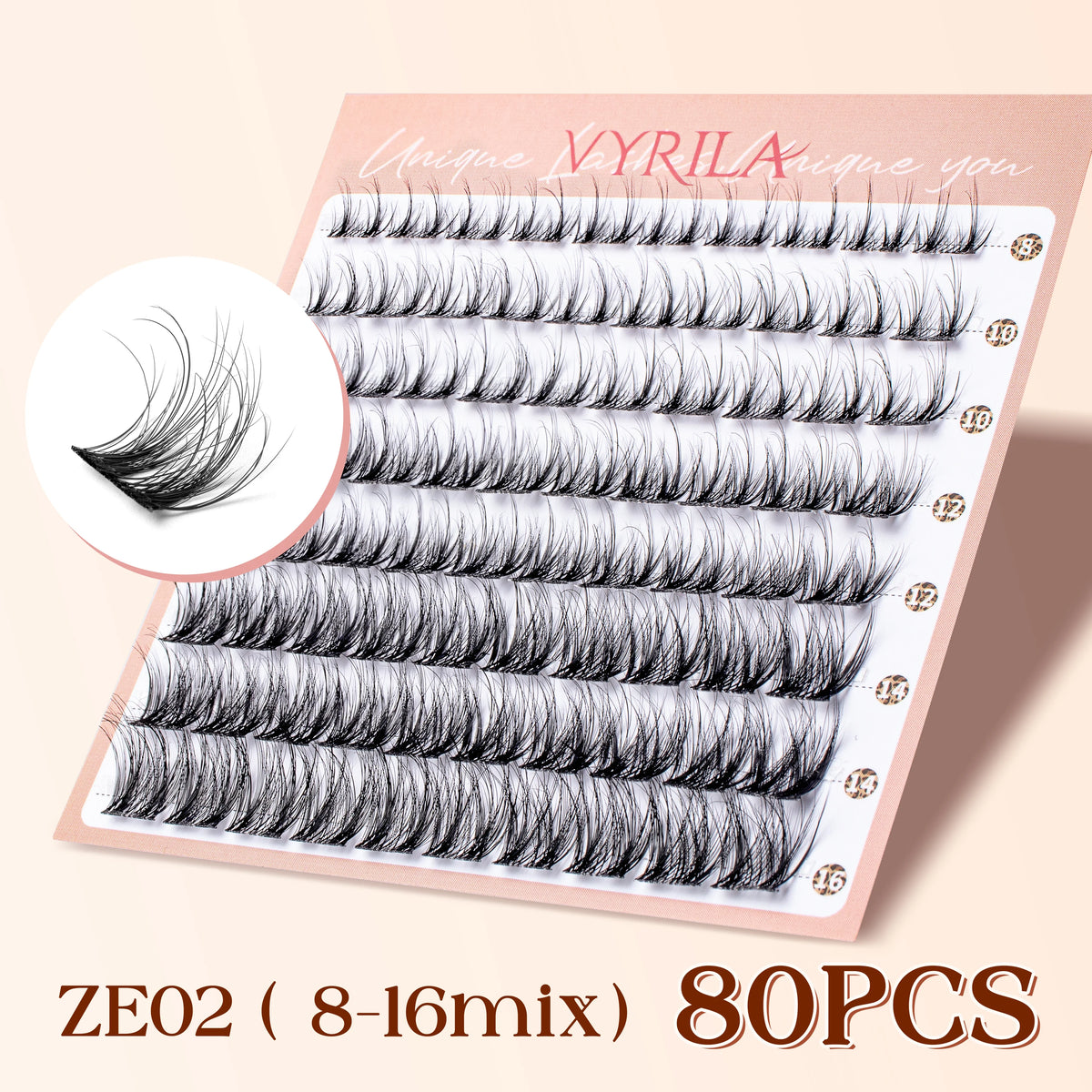 Lash Clusters 0.05mm PBT Fiber Eyelash Clusters 0.1mm Superfine Invisiband D Curl Diy Lash Extension 8-16mm Individual Lashes