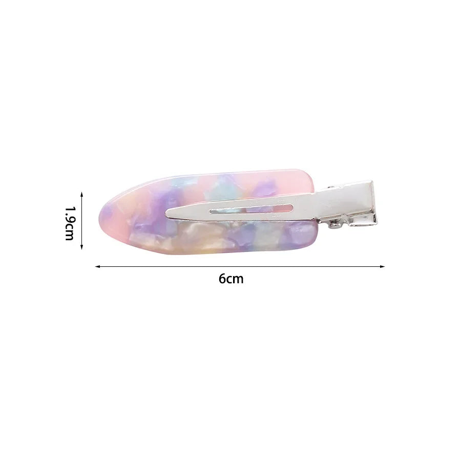 4/2Pcs Girls Leopard Seamless Hair Clip Set Women Acetate Sheet No Bend Bangs Clip Duckbill Hairpins Makeup Hair Styling Tool.