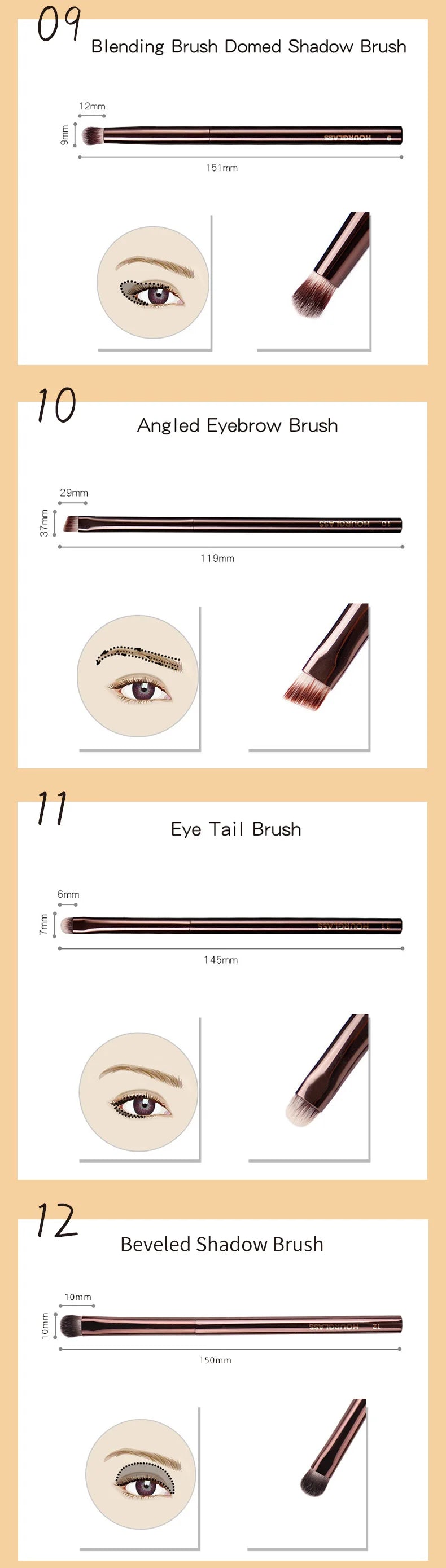 Premium Makeup Brush Set (23 Styles)