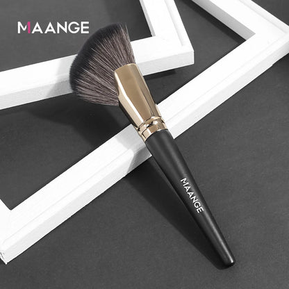 MAANGE Dense Blush Bronzer Brush Angled Makeup Brush Premium Brush Perfect For Face Contouring Highlighting For Creams Powders.