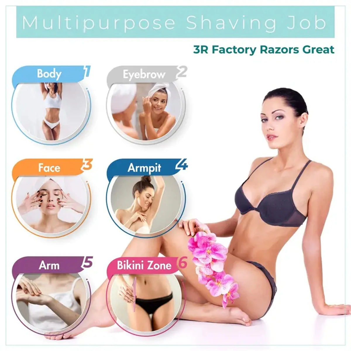 5/10/30/40pcs Brow Razor and Face Razor for Women and Men, Eyebrow Hair Trimmer and Shaver with Protective Cover,Safe.
