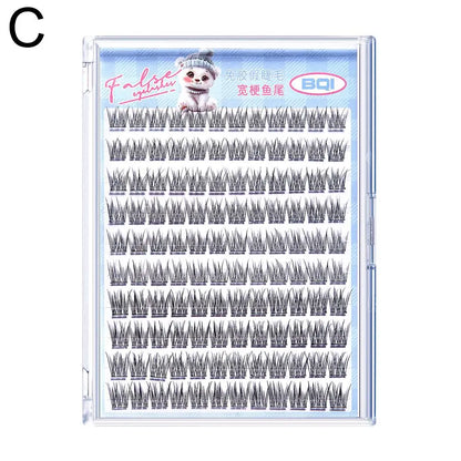 Cluster Lashes 3D Natural Bunch 100pc/120pcs D Curl Segmented Beam Individual Mink Tufted Eyelash Fine Lash Tip