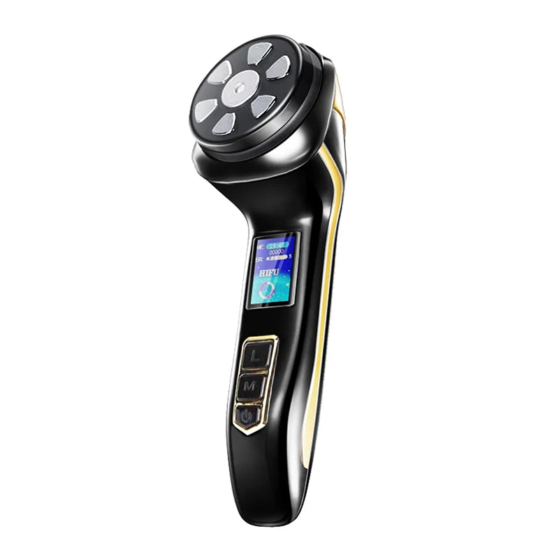 New Mini Hifu 4 In1 Ultrasonic Machine Ems Micro  Current Face Lift Rejuvenating Wrinkle Resistant Massager.