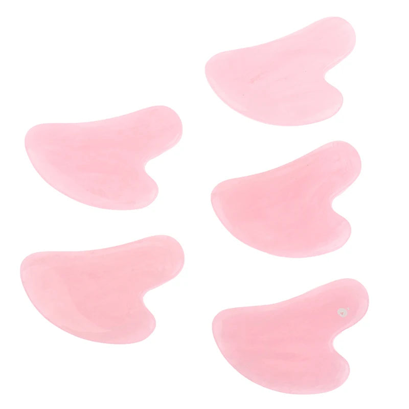 1pc Guasha Scraping Massage Scraper Face Massager Acupuncture Gua Sha Board Resin 7.8x5.4cm.