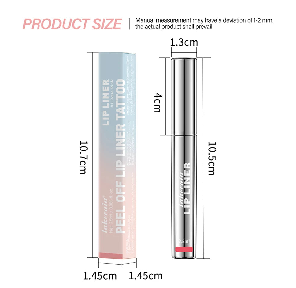 Waterproof Lip Liner Peel Off