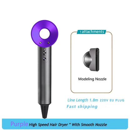 Household 220V Leafless Hair Dryer High-speed Negative Ion Hair Care High Power 110,000RPM Quick-drying Electric Hair Dryer