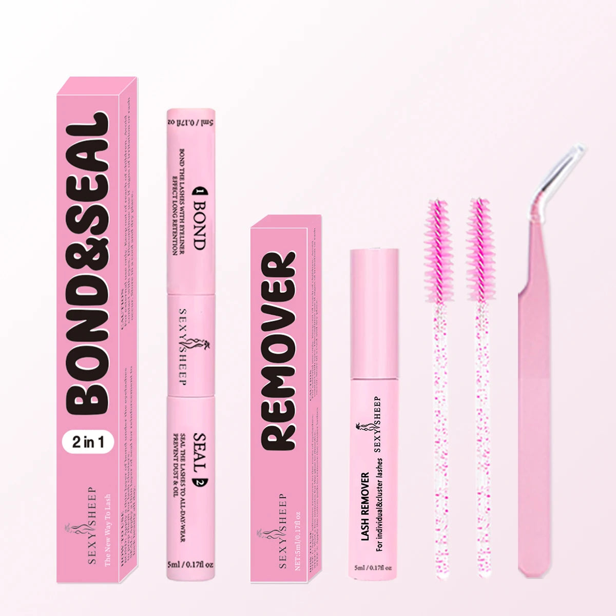 Lash Cluster Bond & Seal 2-in-1 Glue (Black) 10ml