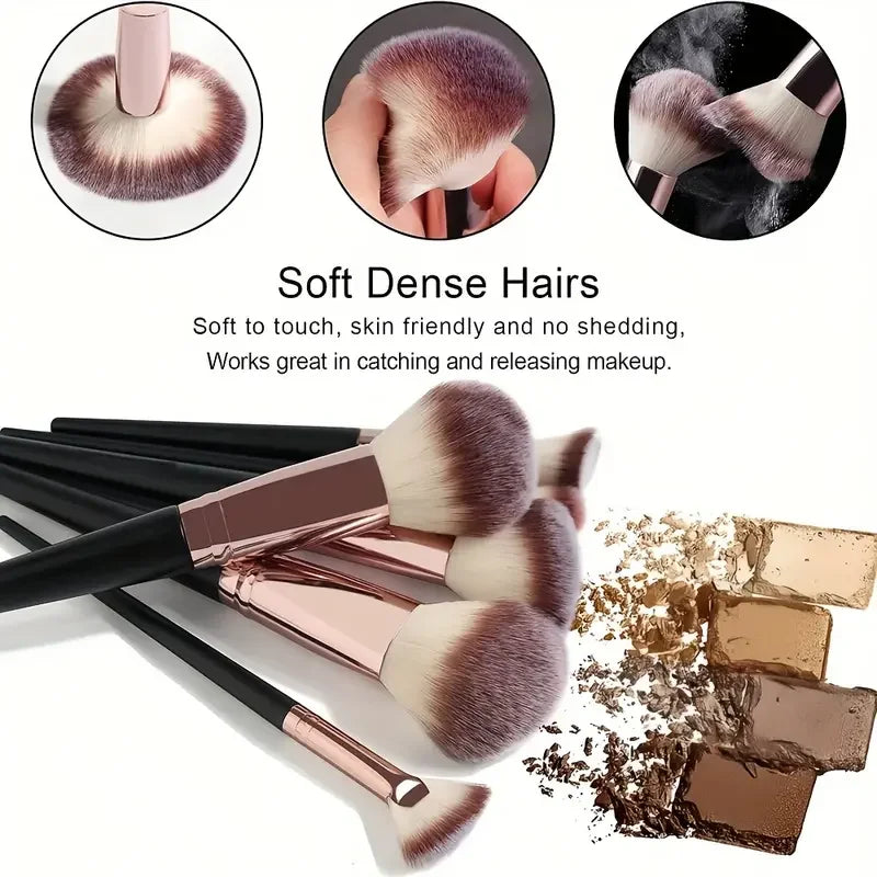 3-20PCS Makeup Brushes Set Soft Fluffy Eyeshadow Foundation Concealer Blending Blush Brush Kabuki Professional Women Beauty Tool.