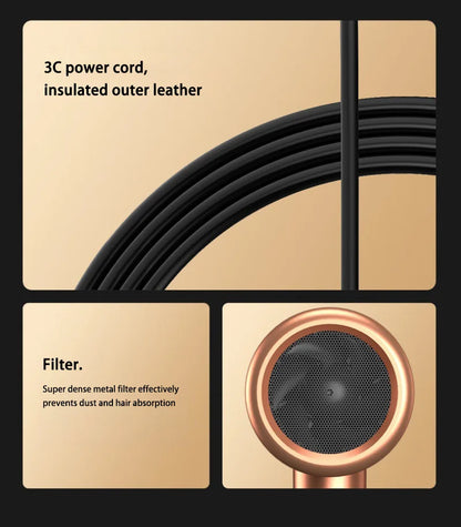 Xiaomi Hair Dryer Negative Lonic Blow No Harm To Hair High-speed Electric Turbine Airflow Constant Temperature Hair Care.