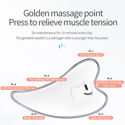 Electric Guasha Scraper Board Microcurrent Face Massager Wrinkle Face Lift Device Gua Sha Plate Facial Lifting Firming Skin Care.