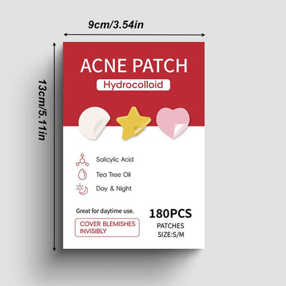 360Pcs Colorful Invisible Pimple Removal Anti-Acne Hydrocolloid Patches Spots Marks Concealer Beauty Makeup Tool Repair Sticker