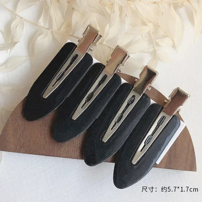 4/2Pcs Girls Leopard Seamless Hair Clip Set Women Acetate Sheet No Bend Bangs Clip Duckbill Hairpins Makeup Hair Styling Tool