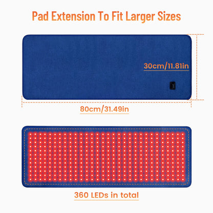 Red Light Therapy Pad Skin Care Infrared Light Therapyn Tapete Yoga Mat LED Infrared Muscle Massage Cushion Back Massager.