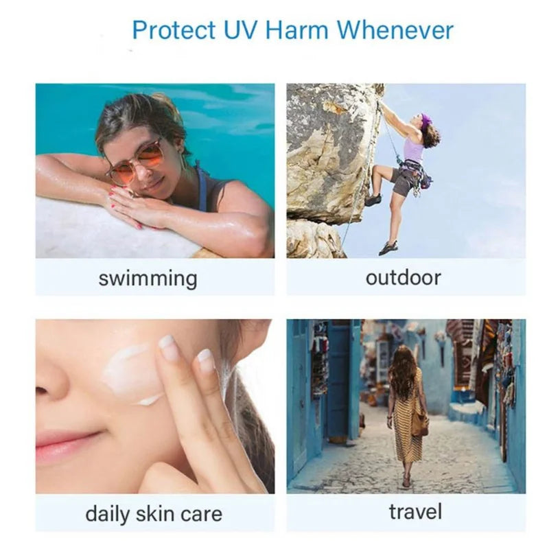 90ML/50ML Sunscreen Cream Spf50 Waterproof Gel Mineral UV Filters Isolation Lotion Moisturizing Whitening Skin Care Cosmetics
