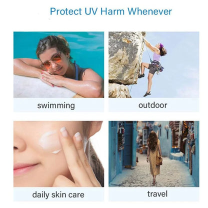 90ML/50ML Sunscreen Cream Spf50 Waterproof Gel Mineral UV Filters Isolation Lotion Moisturizing Whitening Skin Care Cosmetics