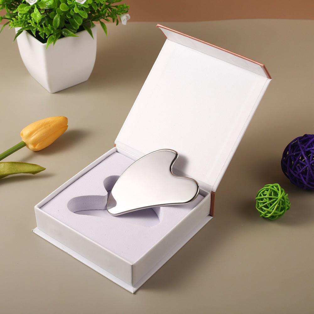 Gua Sha Board Guasha Massage for Face Stainless Steel Body Massager Facial Scraping Plate SPA  Guasha Scraper for Neck Back.