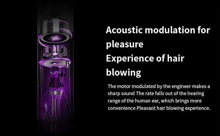 Household 220V Leafless Hair Dryer High-speed Negative Ion Hair Care High Power 110,000RPM Quick-drying Electric Hair Dryer.