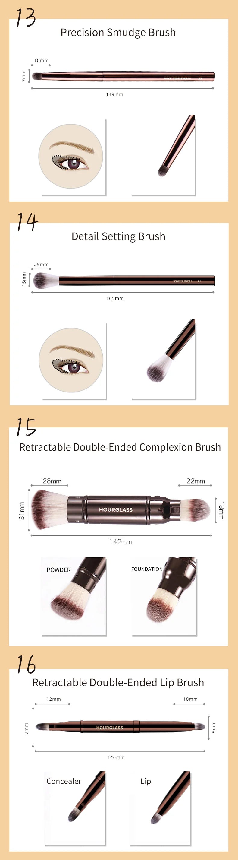 Premium Makeup Brush Set (23 Styles)