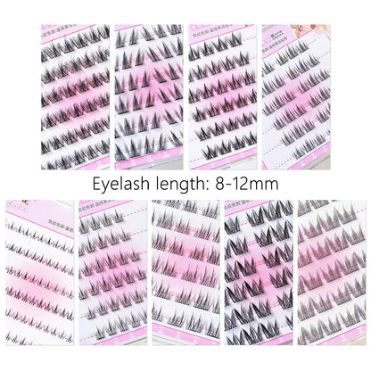 Press-On Self-Adhesive Cluster Lashes — Glue-Free, Reusable