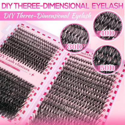 Cluster Lashes Kit 320/600/790pcs — Mix-and-Match DIY Lashes