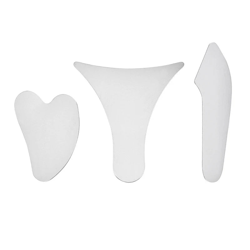 1Pcs Gua Sha Board Guasha Massage for Face Stainless Steel Body Massager Facial Scraping Plate SPA Guasha Scraper for Neck Back.