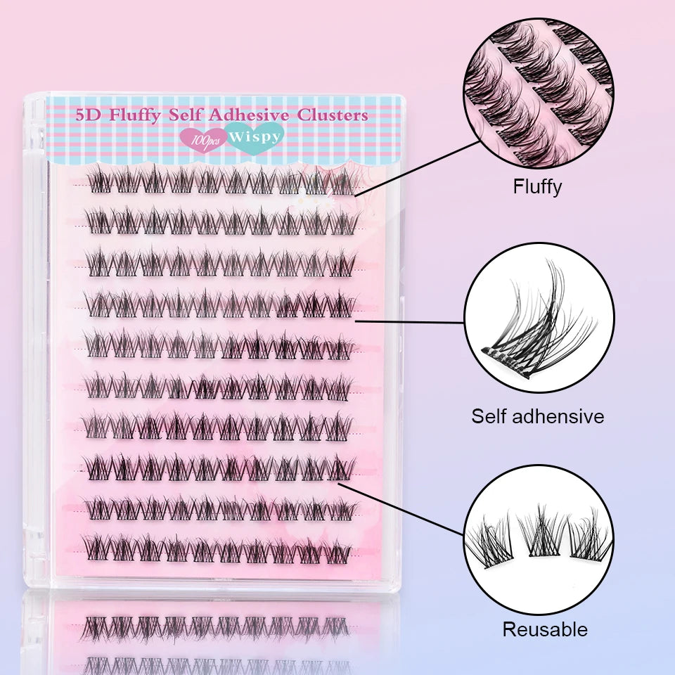 Self Adhesive Cluster Lashes
