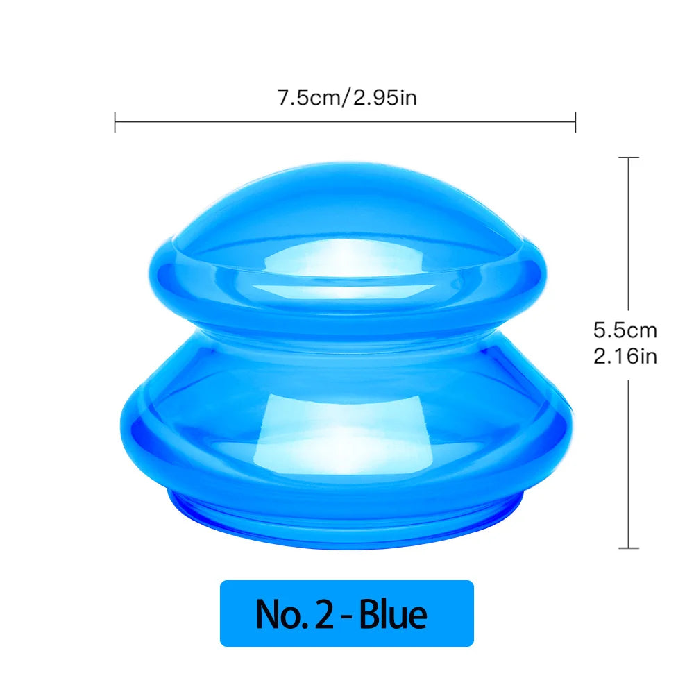 1Pcs Silicone Massage Body Cups Anti Cellulite Suction Cup Chinese Vacuum Cuppings Massager for Face Skin Lifting Body Relaxtion