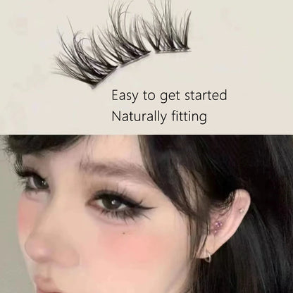 Press-On Self-Adhesive Cluster Lashes — Glue-Free, Reusable