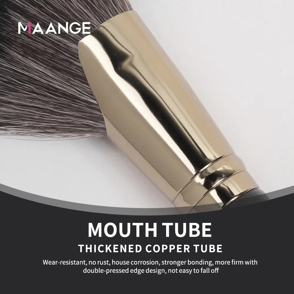 MAANGE Dense Blush Bronzer Brush Angled Makeup Brush Premium Brush Perfect For Face Contouring Highlighting For Creams Powders.