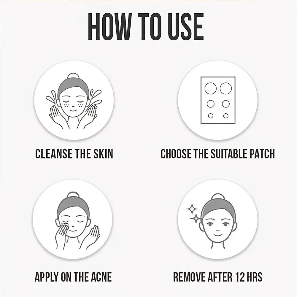 360Pcs Colorful Invisible Pimple Removal Anti-Acne Hydrocolloid Patches Spots Marks Concealer Beauty Makeup Tool Repair Sticker