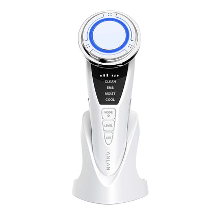 ANLAN EMS Facial Massager Pro LED Light Therapy Beauty Device