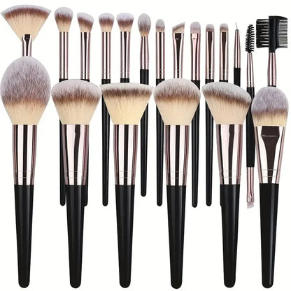 3-20PCS Makeup Brushes Set Soft Fluffy Eyeshadow Foundation Concealer Blending Blush Brush Kabuki Professional Women Beauty Tool.
