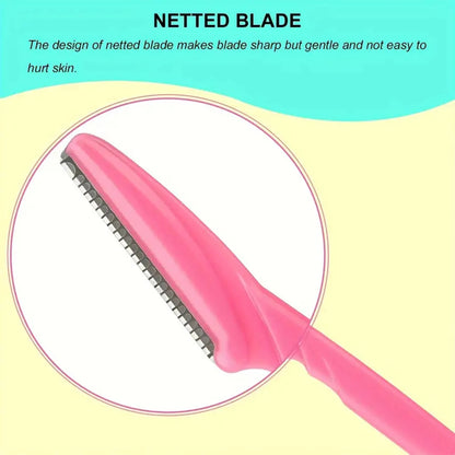 5/10/30/40pcs Brow Razor and Face Razor for Women and Men, Eyebrow Hair Trimmer and Shaver with Protective Cover,Safe.