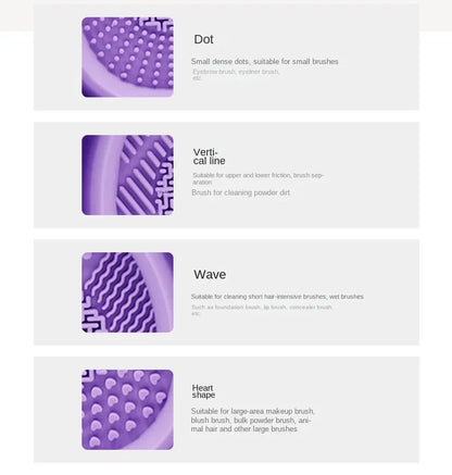 Silicone Makeup Brush Cleaner Folding Powder Puff Cleaning Bowl Eyeshadow Brushes Washing Soft Mat Beauty Tools Scrubber Box.