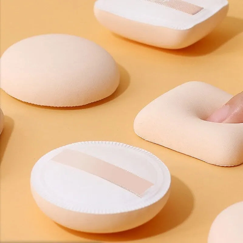 2pcs Pink Cotton Candy Air Cushion Powder Puff For Both Dry And Wet Use.